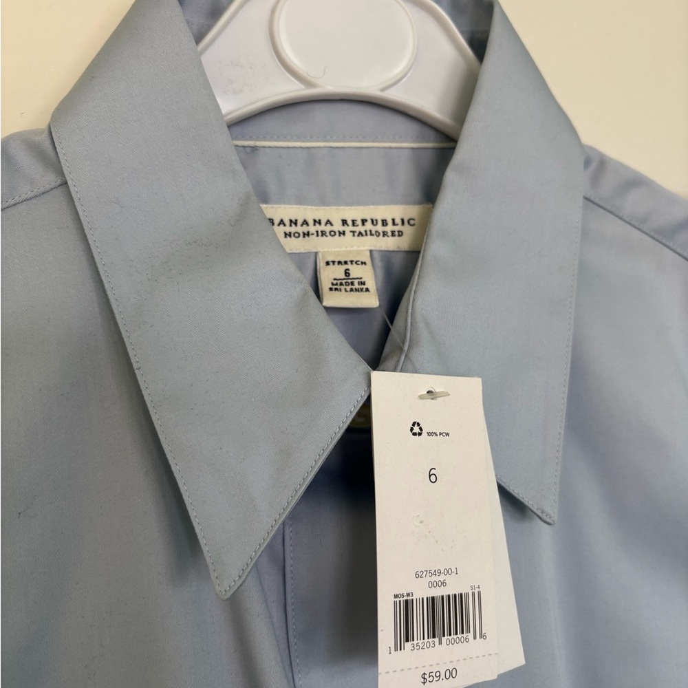 Banana Republic Women’s Sky Blue Long Sleeve Dress Shirt - Picture 7 of 7